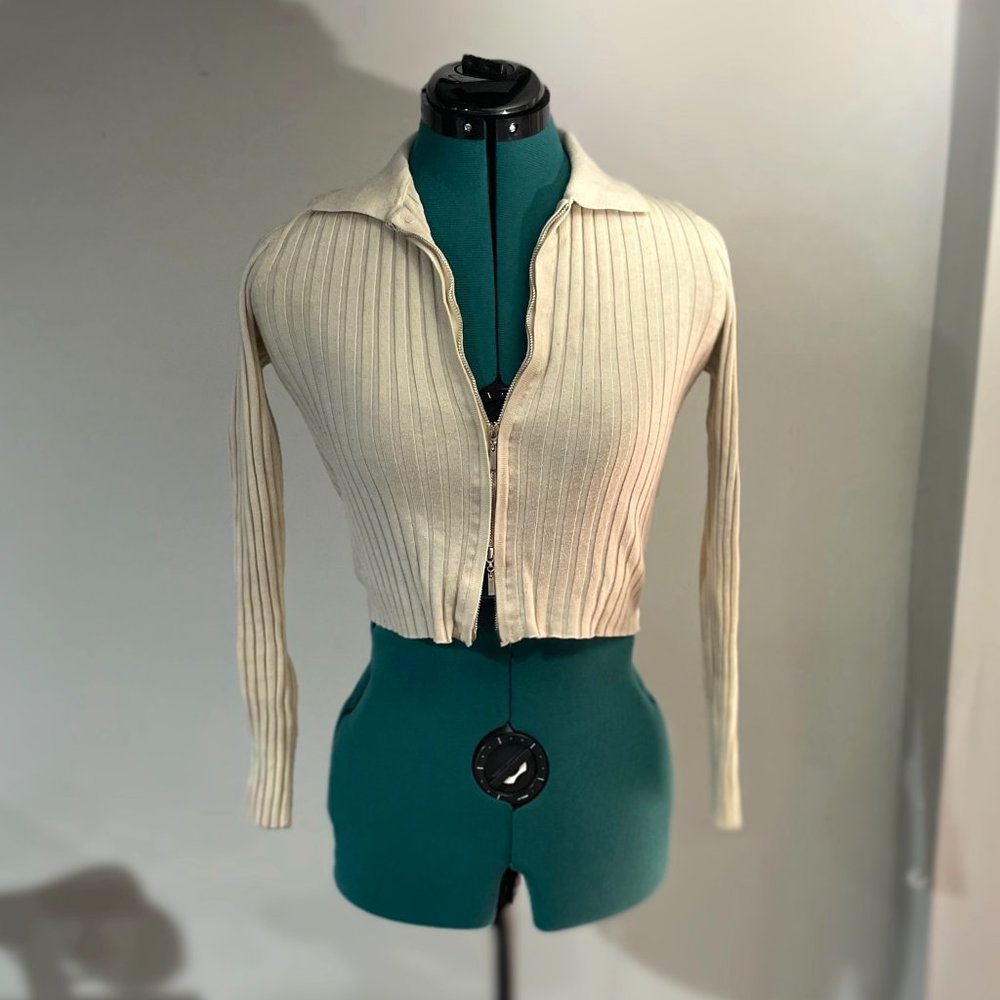Two way zip sweater